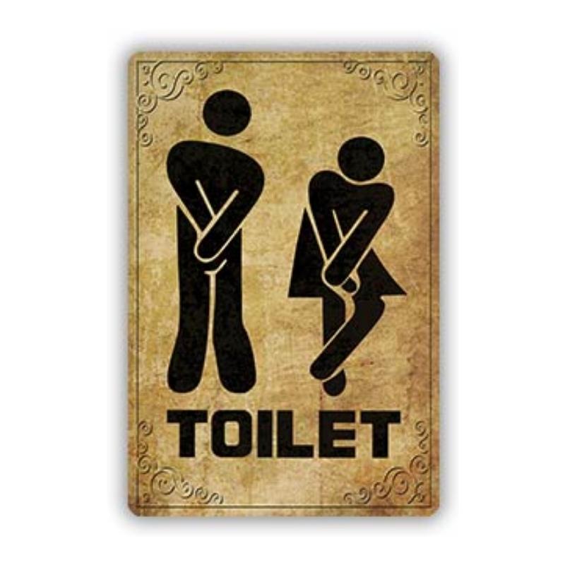 Poster Toilettes affiche de style ancien 